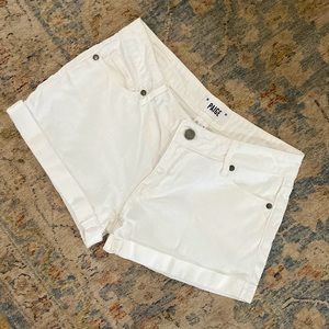 Sz 26 PAIGE white Jean shorts